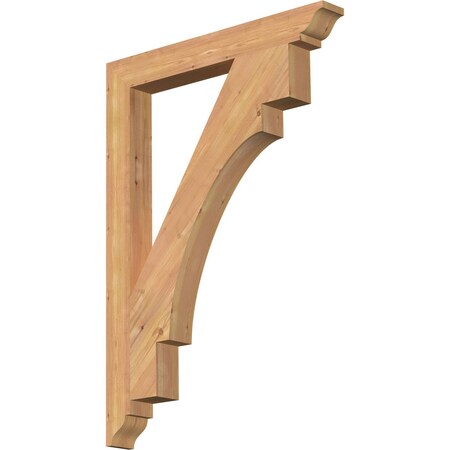 Ekena Millwork Merced Traditional Smooth Bracket, Western Red Cedar, 3 1/2"W x 30"D x 42"H BKT04X30X42MRC01SWR
